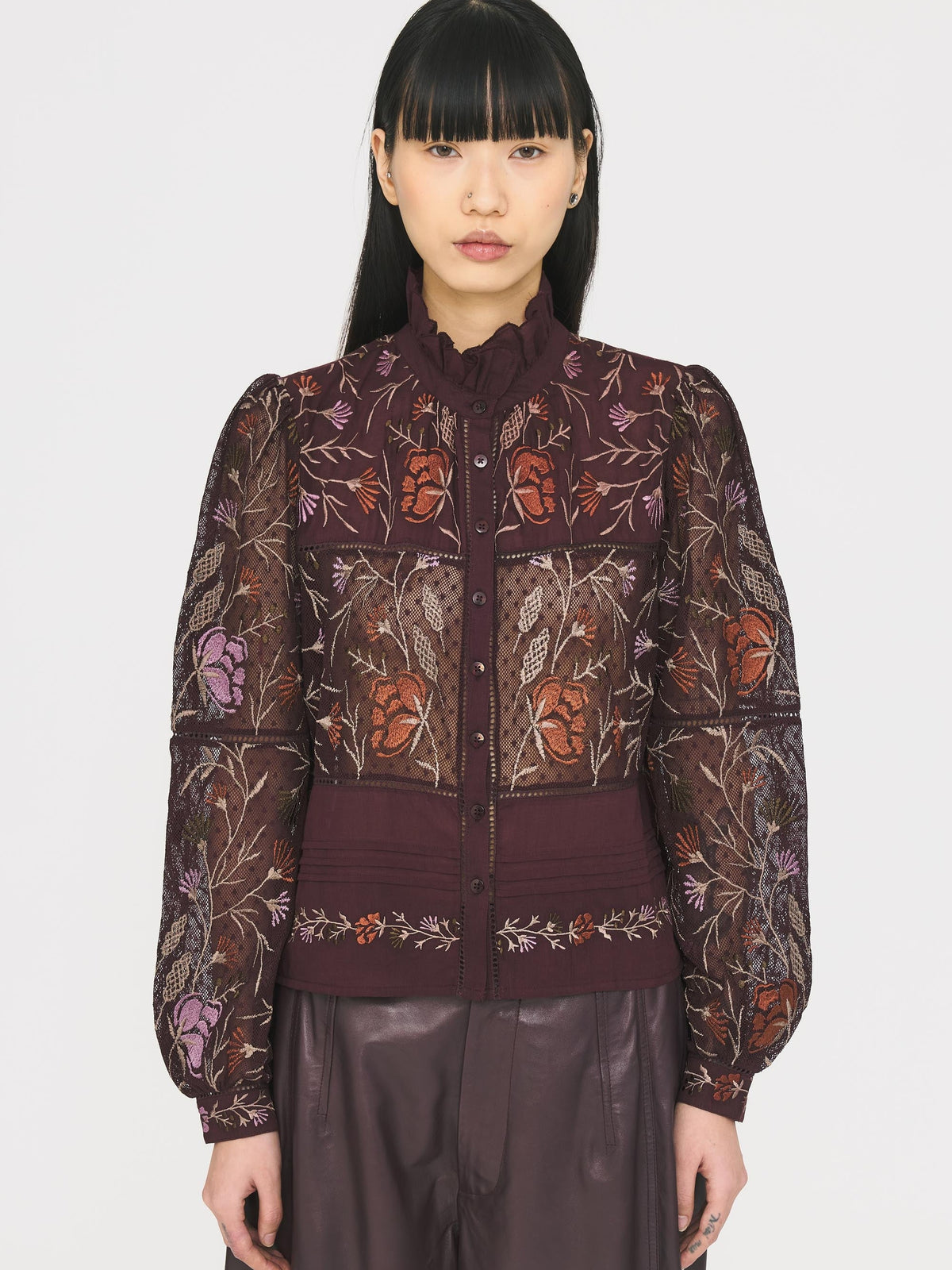 Blouse Arima - Burgundy