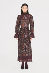Robe longue Arima - Burgundy