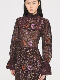 Robe longue Arima - Burgundy