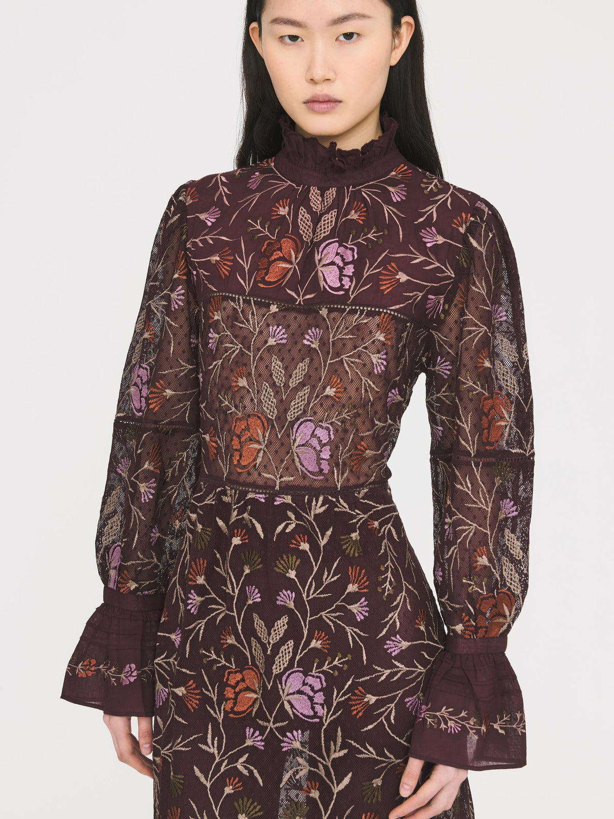 Robe longue Arima - Burgundy