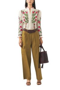 CREAM ARIO BLOUSE
