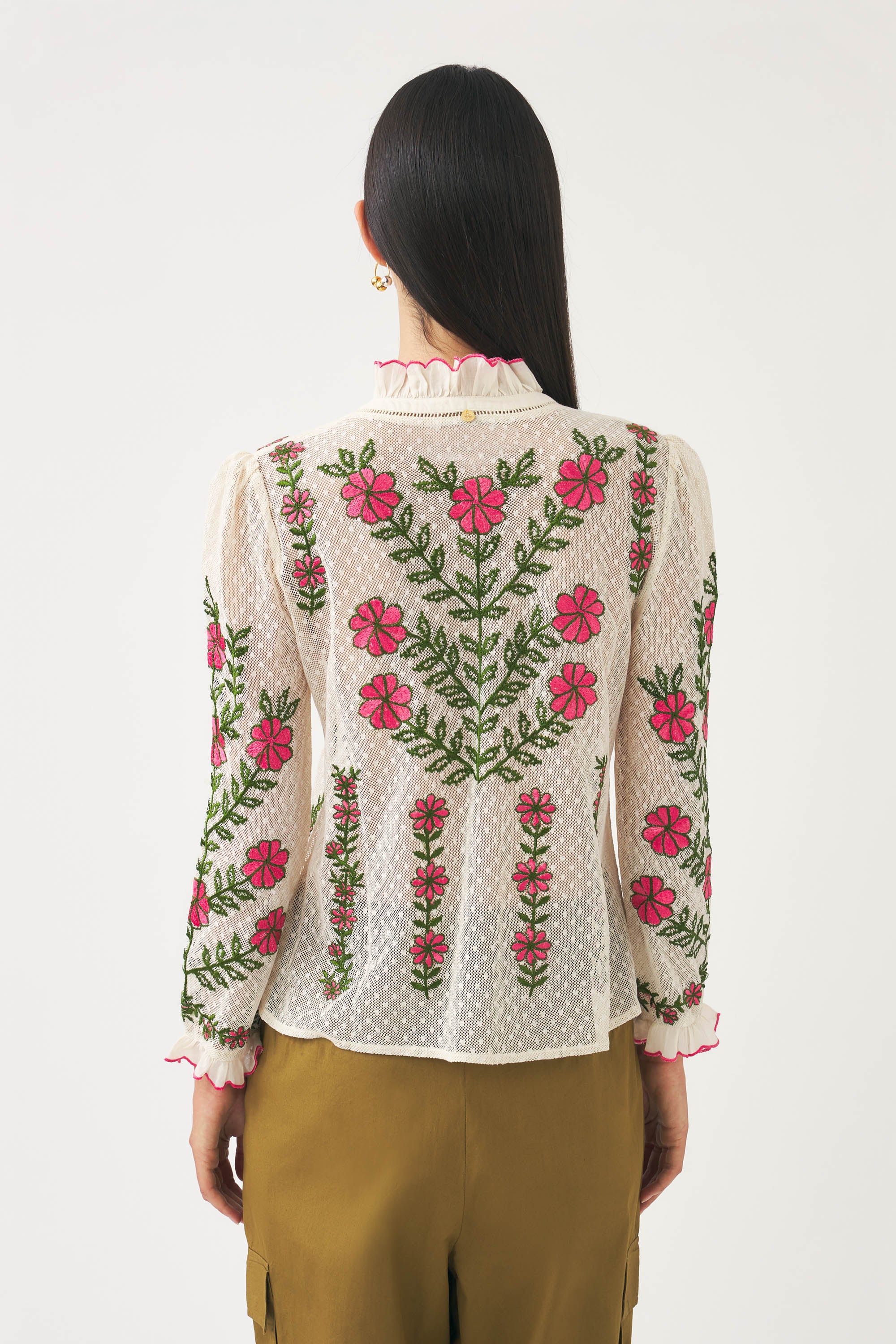 CREAM ARIO BLOUSE