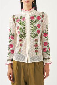 CREAM ARIO BLOUSE