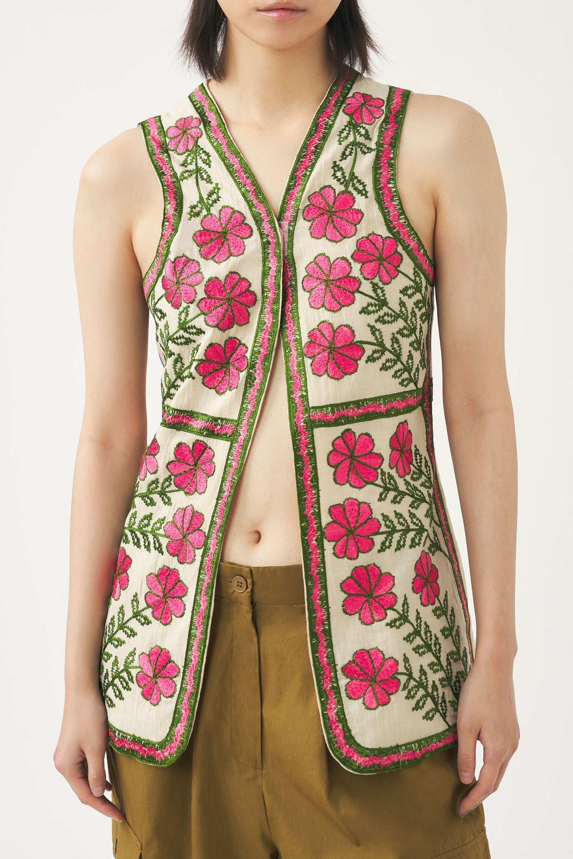 CREAM ARIO GILET
