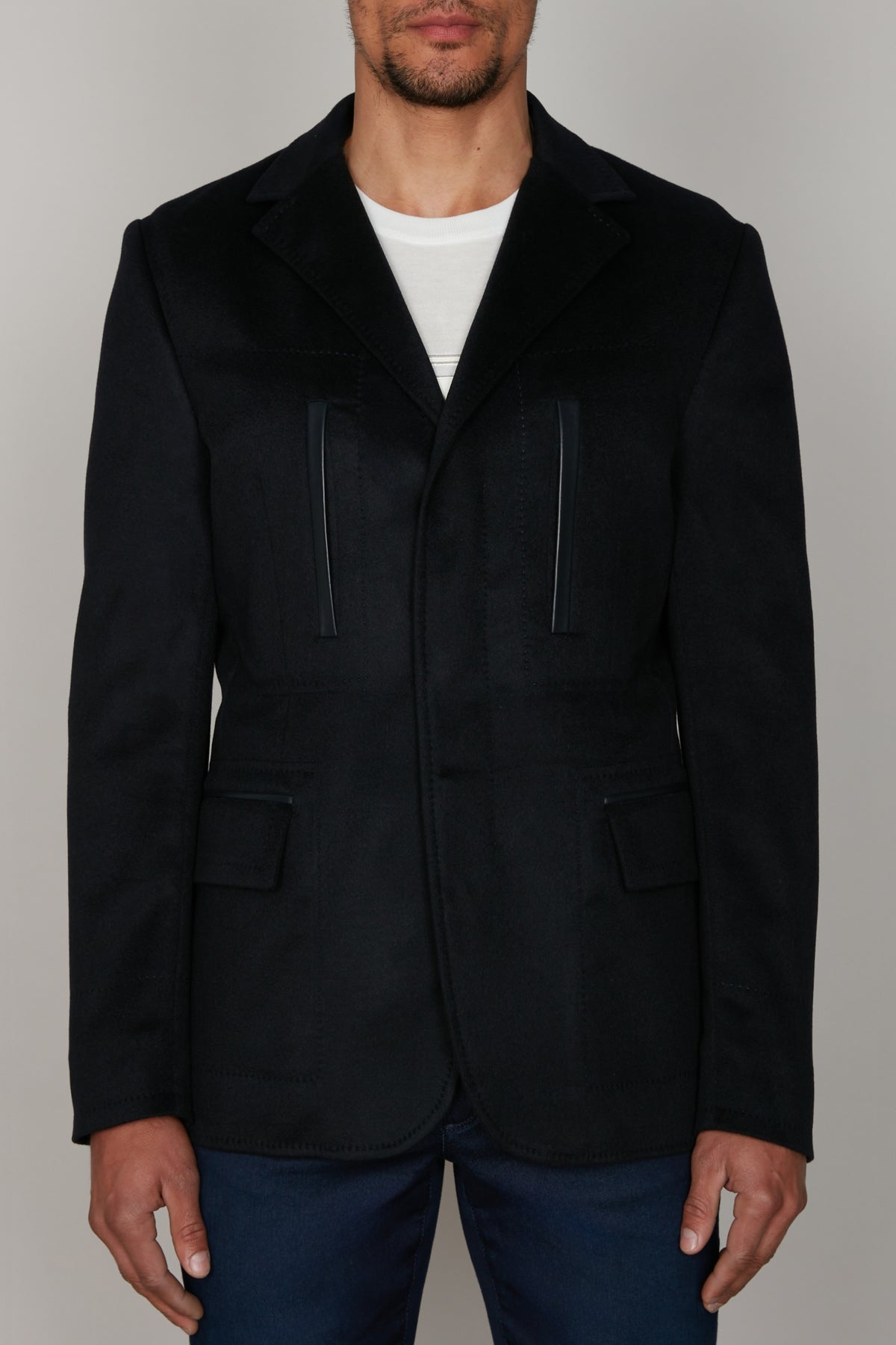 Blazer à détails contrastés - Dark Navy
