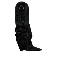 Arizona 100 leather boots - Black crystal
