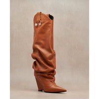 Arizona 100 leather boots - Fauve & Camel