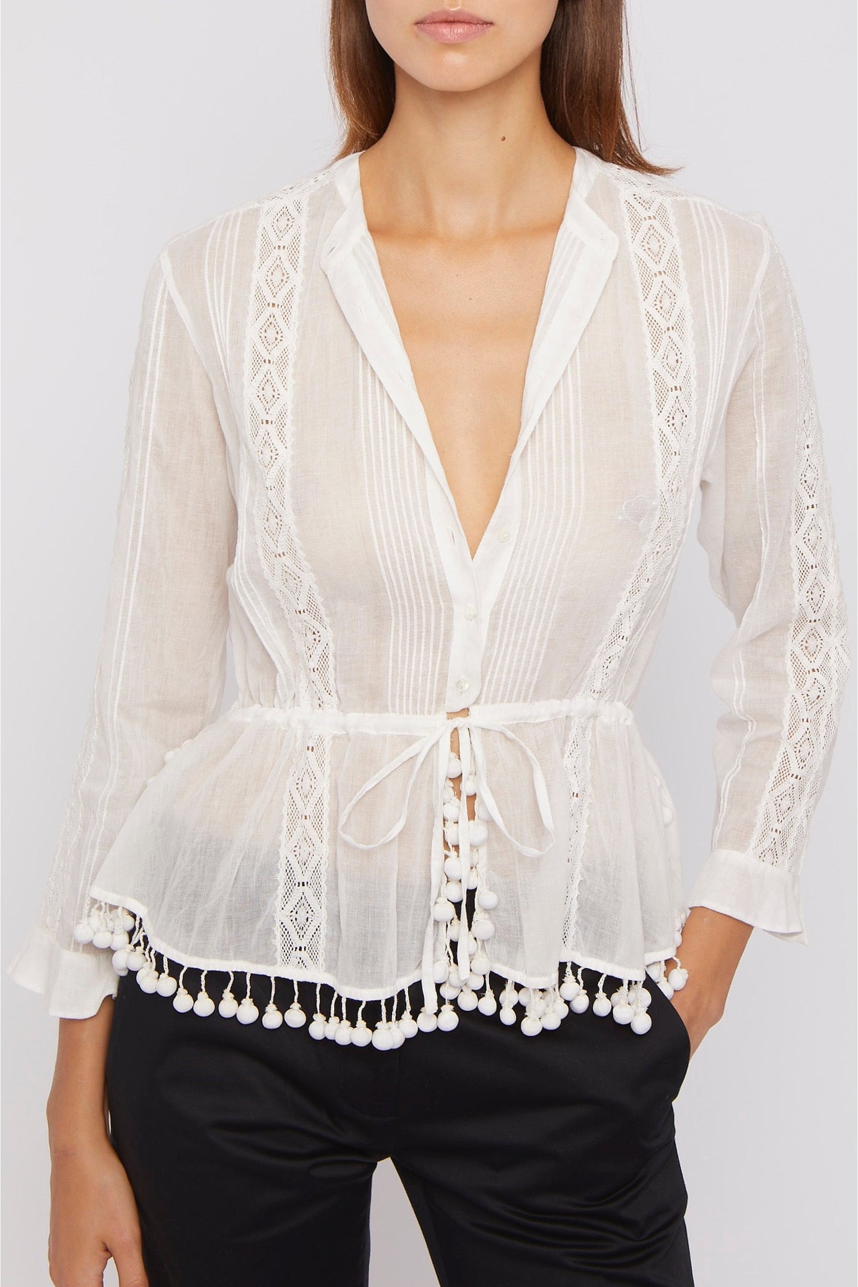 Blouse Arthur à manches longues - Black