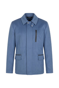 Veste zippée à détails constrastés - Pale Blue Onyx