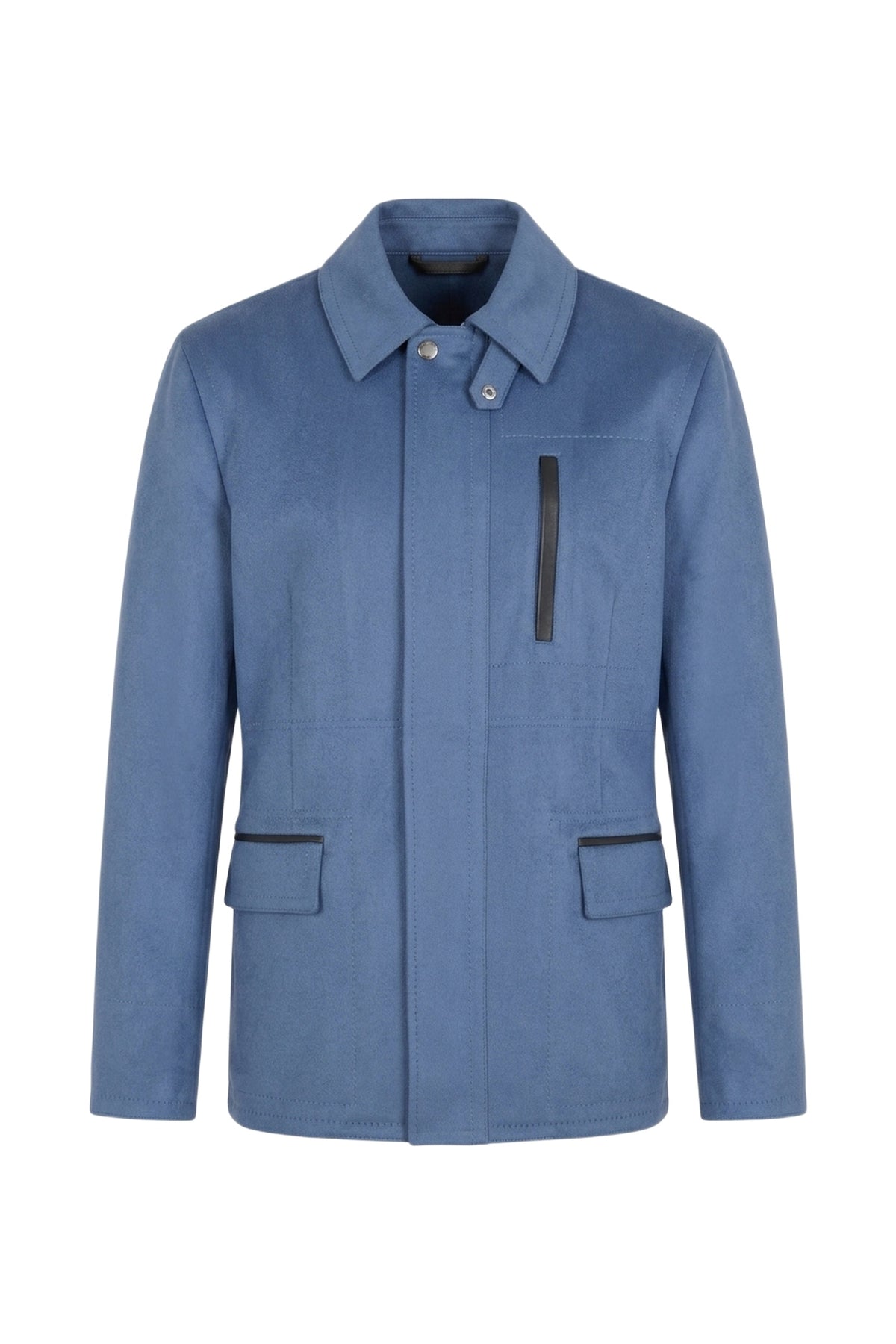 Veste zippée à détails constrastés - Pale Blue Onyx