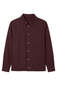 Surchemise en soie - Deep Cherry