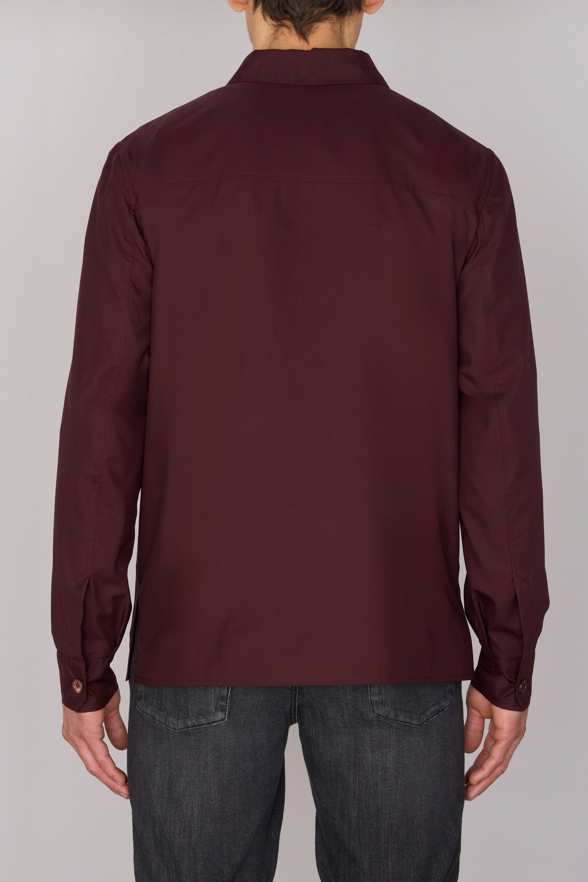 Surchemise en soie - Deep Cherry