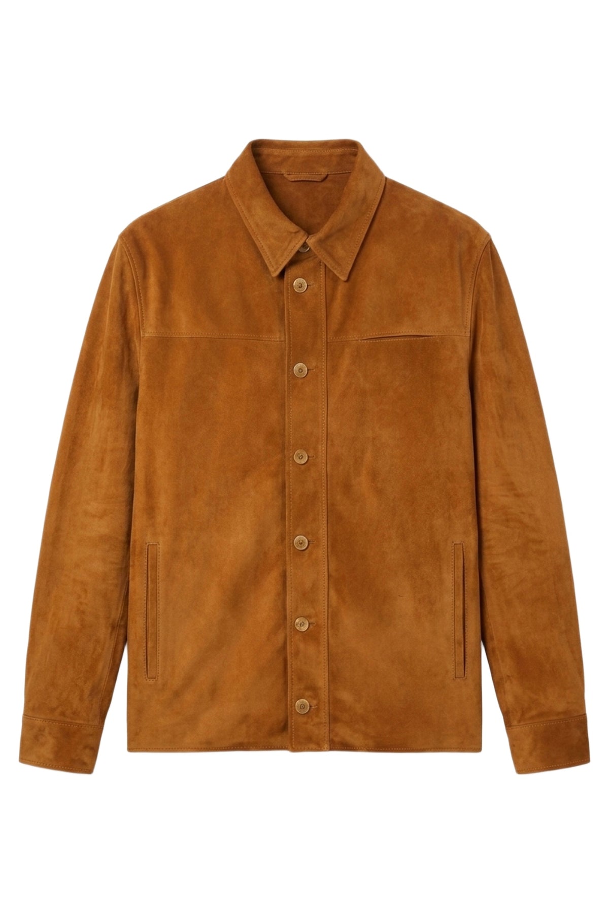 Surchemise en cuir - Tobacco
