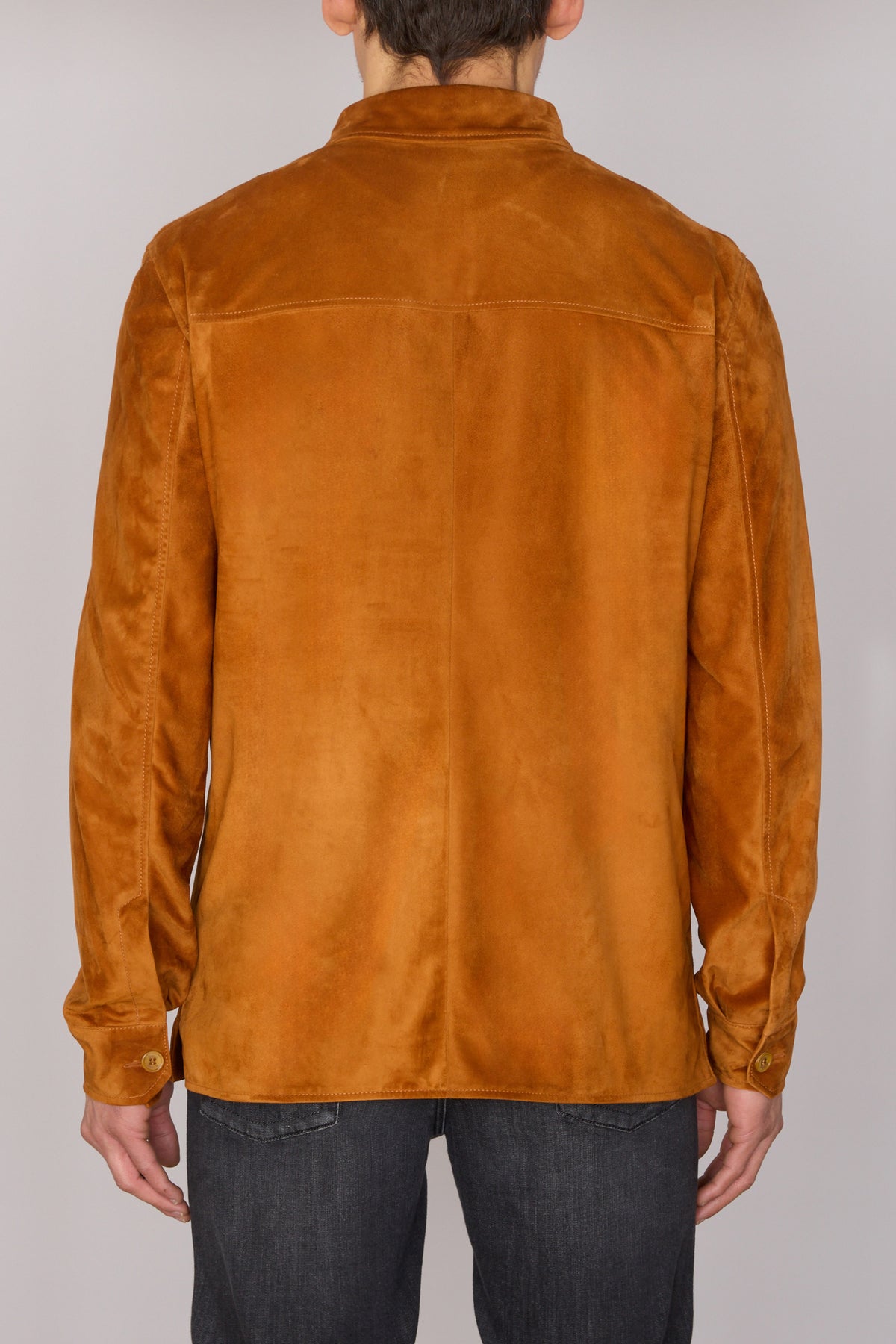 Surchemise en cuir - Tobacco