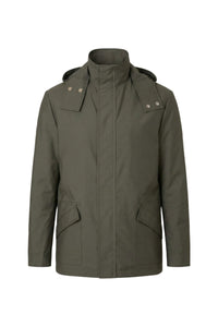 Parka courte Field en laine - Dark Sage