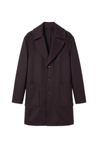 Manteau caban en cachemire - Chocolate