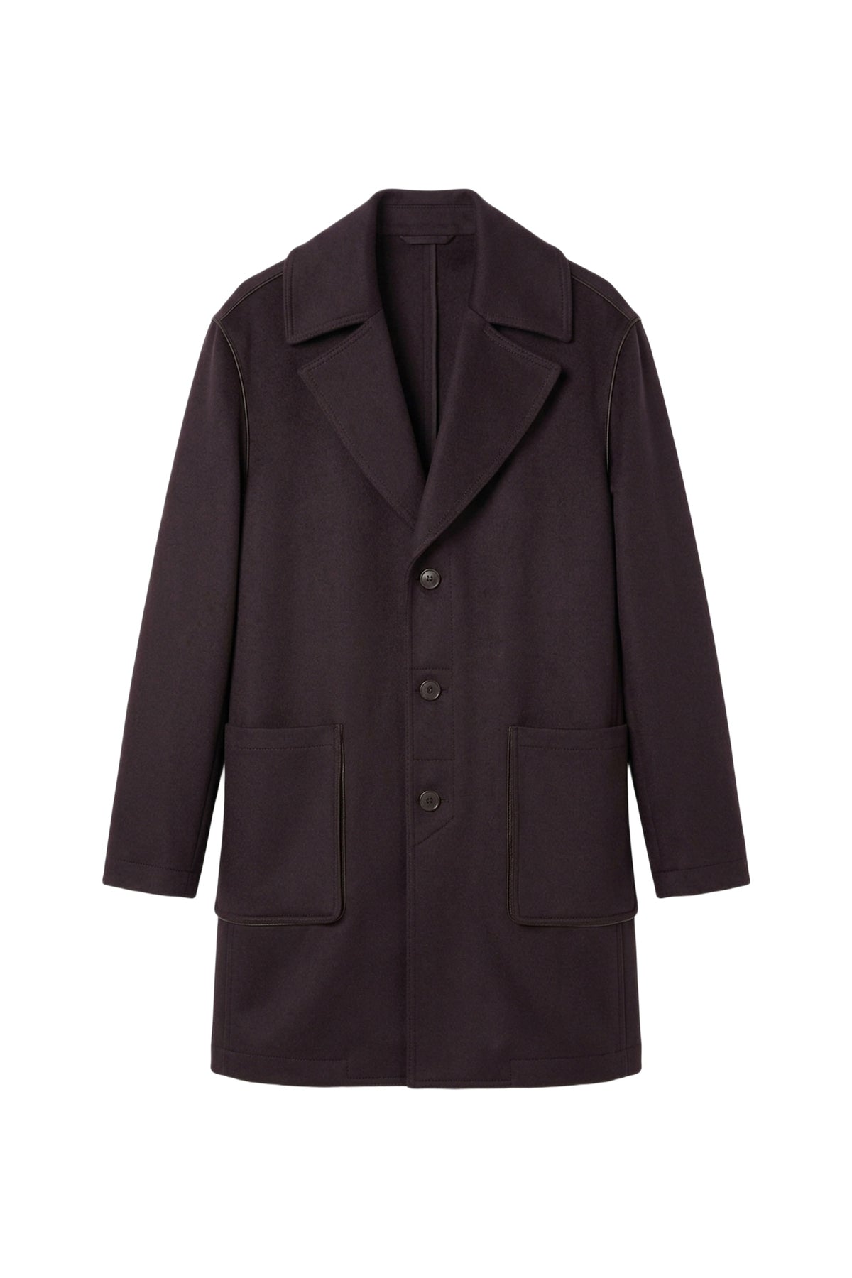 Manteau caban en cachemire - Chocolate