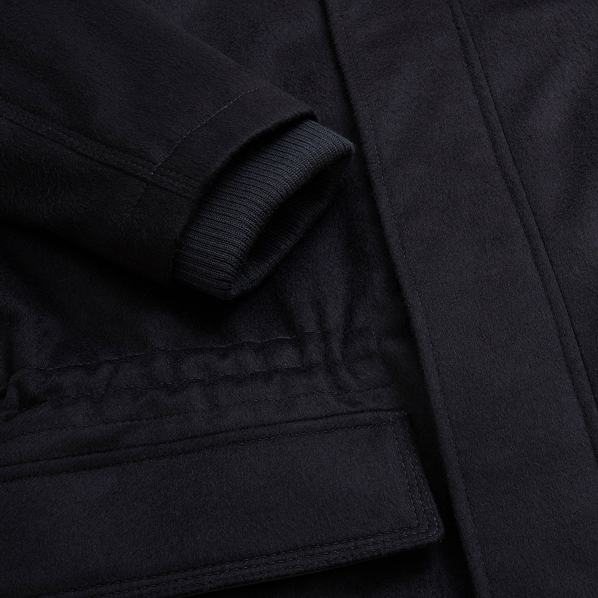 Veste Field ajustée en cachemire - Blue Navy