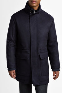 Veste Field ajustée en cachemire - Blue Navy