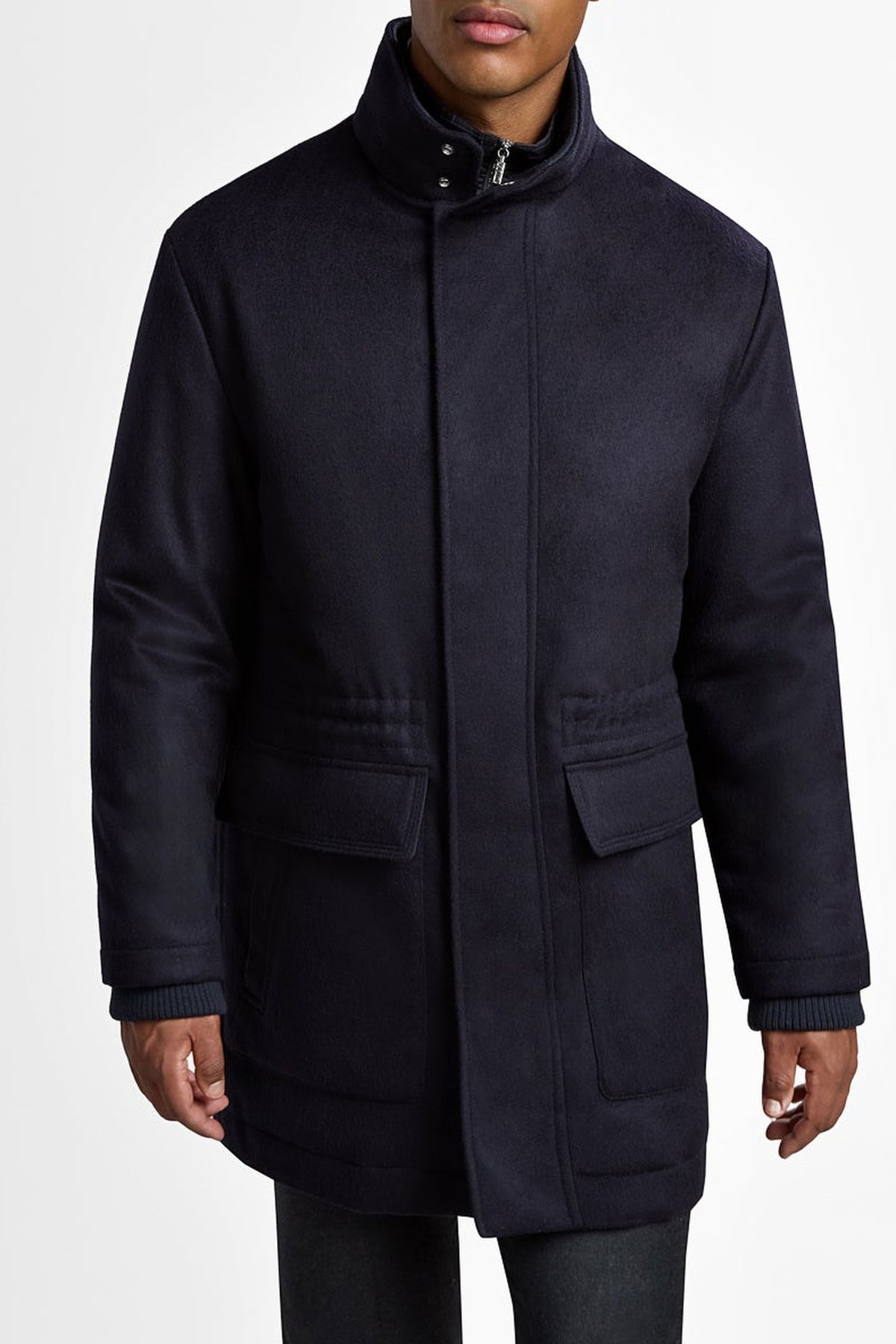 Veste Field ajustée en cachemire - Blue Navy