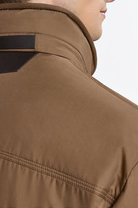 Parka ajustée Field en soie - Capuccino