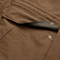 Parka ajustée Field en soie - Capuccino