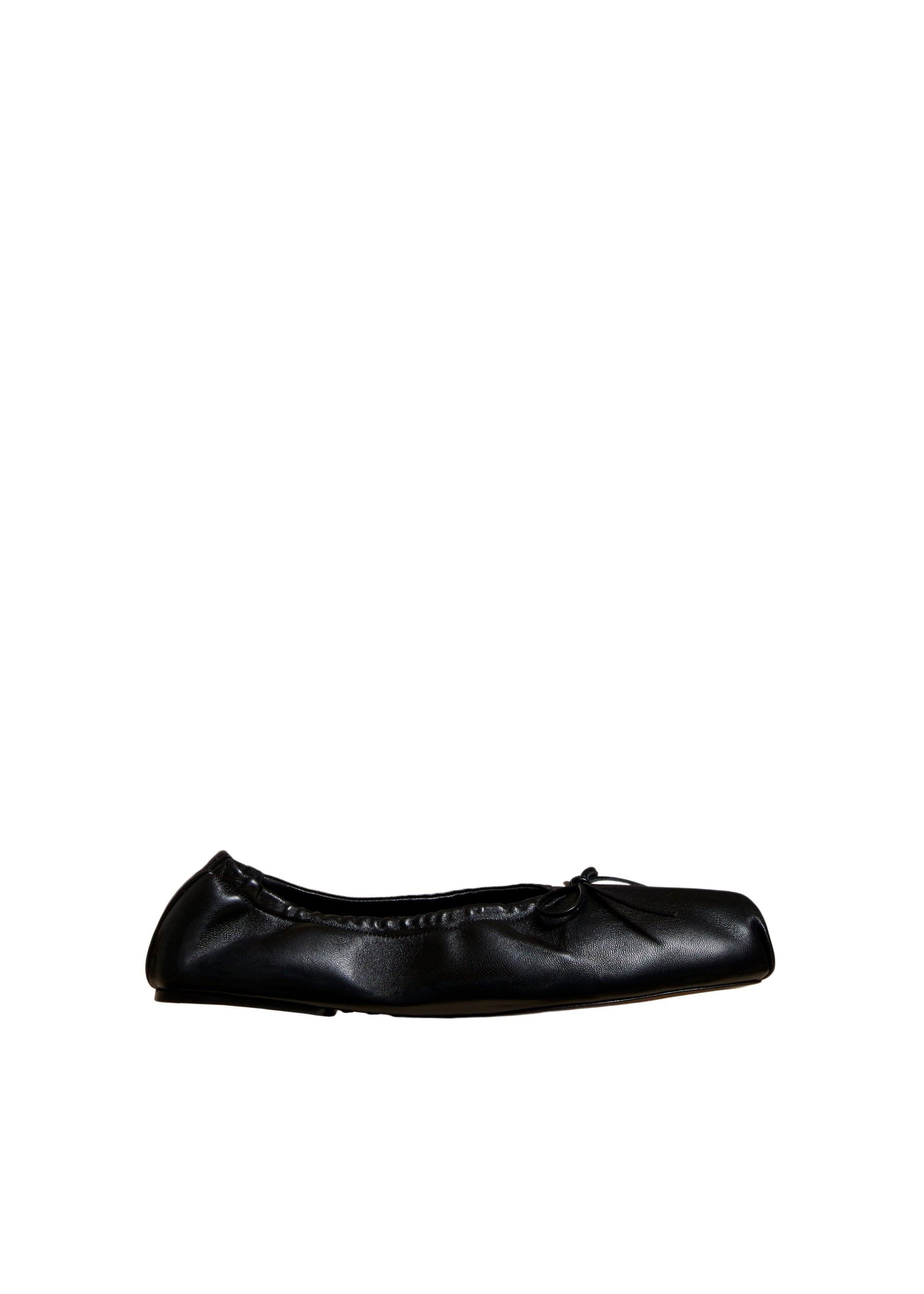 Ashland ballet flat in leather - Black