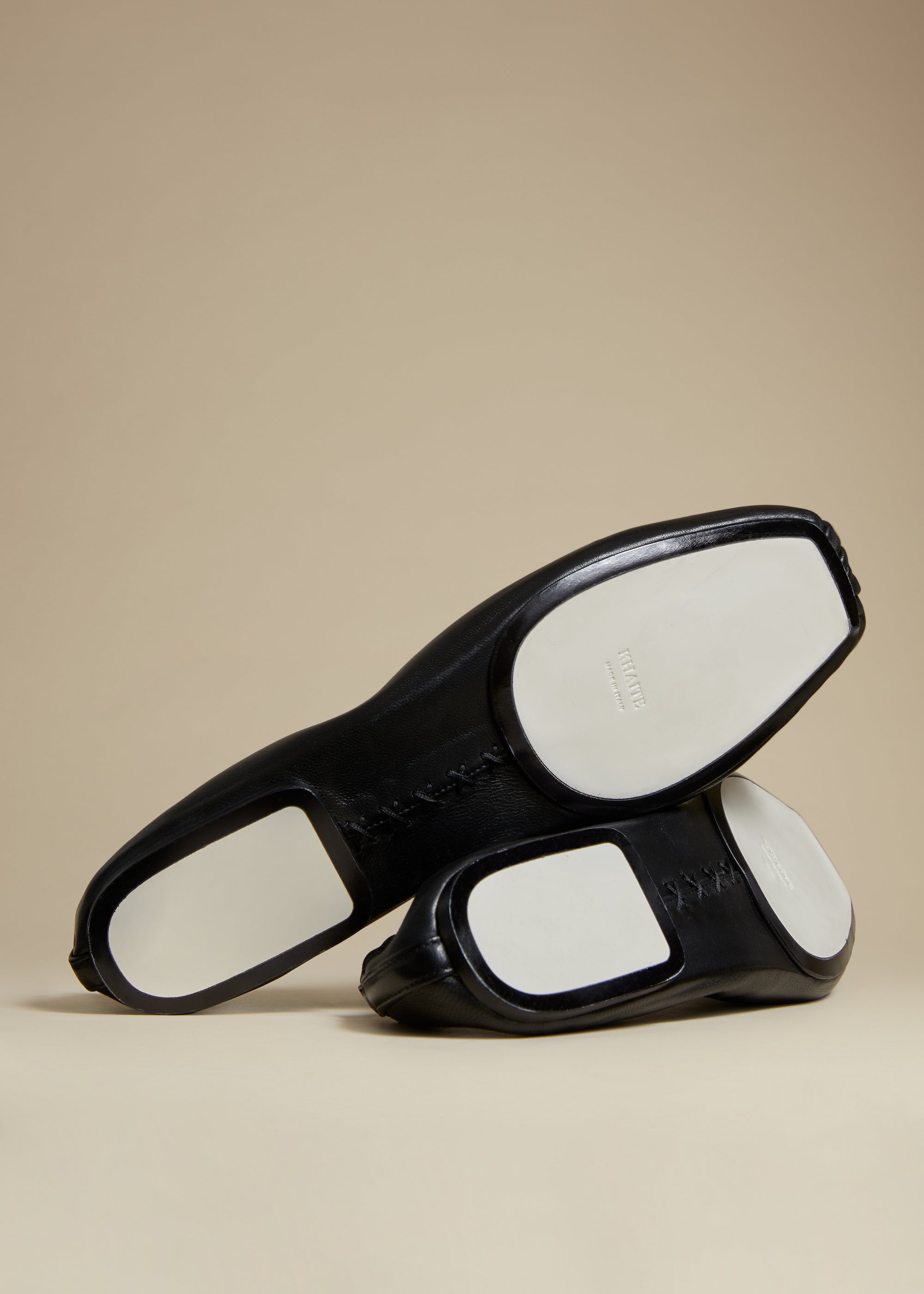 Ashland ballet flat in leather - Black