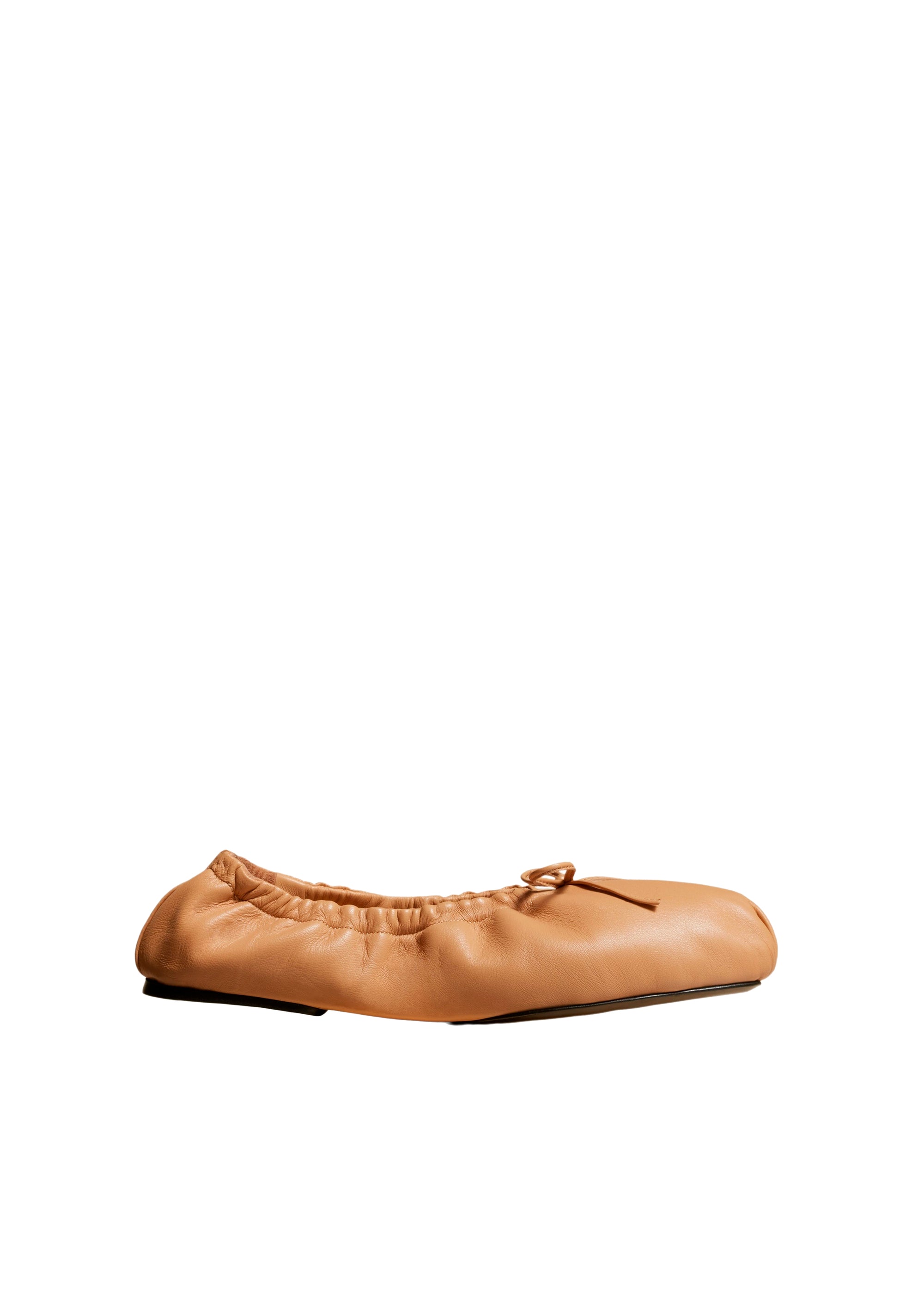 Ashland ballet flat in leather - Tan