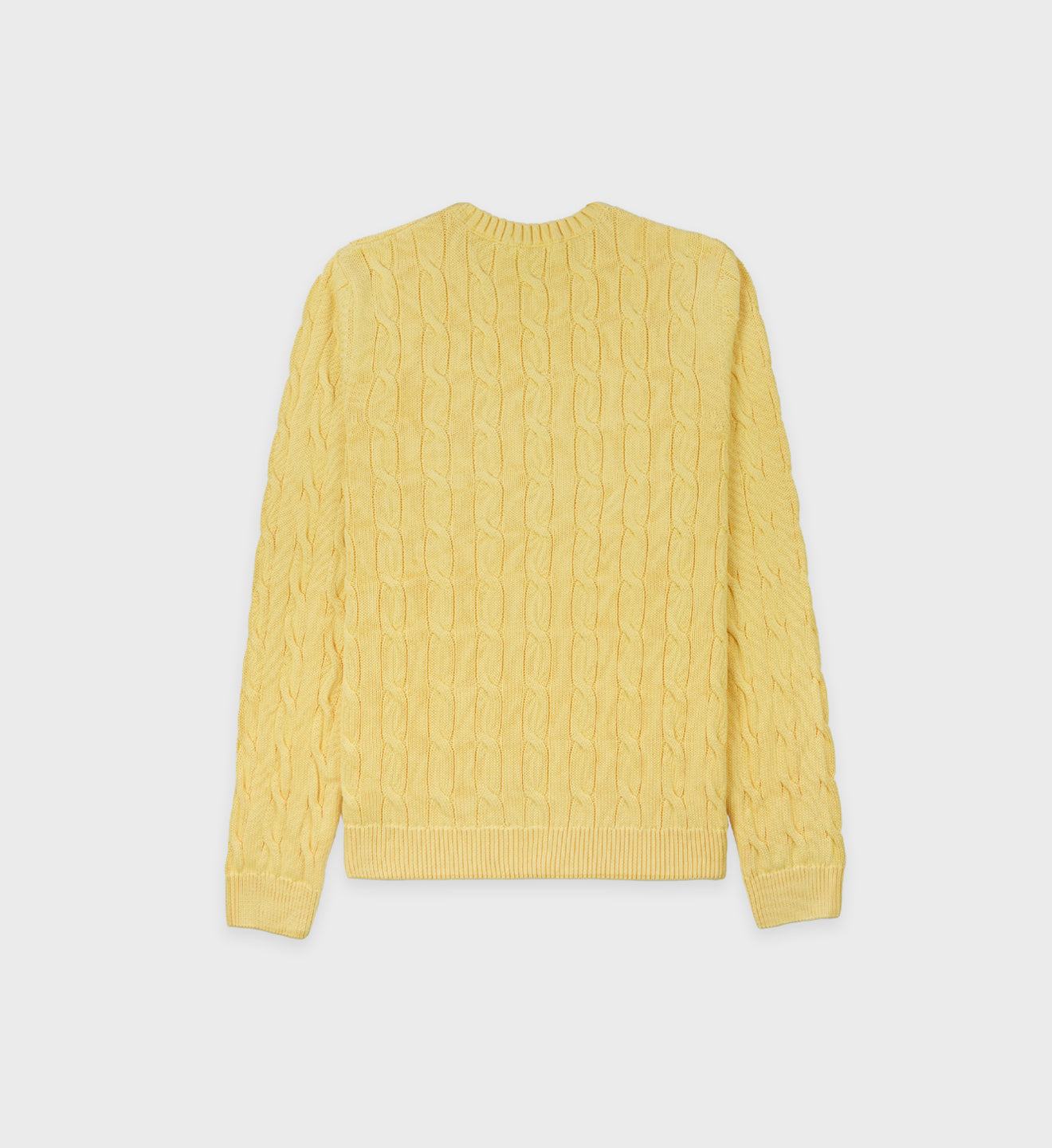 Sweatshirt tricoté en maille - Pale Yellow