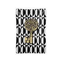 Chiavi oro e Losanghe porcelain ashtray - Black & White