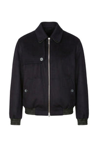 Blouson en cachemire - Blue Navy
