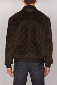 Veste en cuir précieux - Chocolate