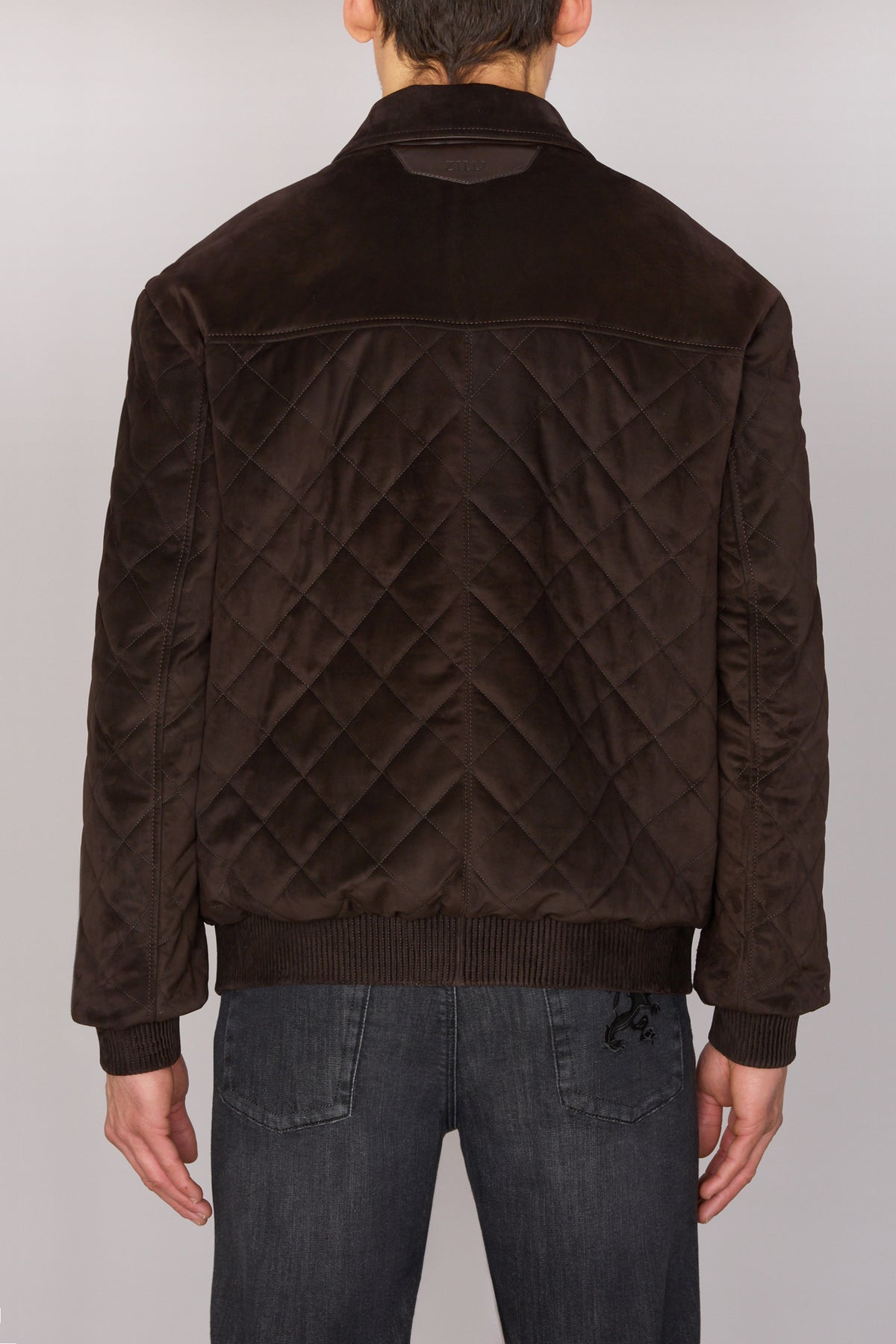 Veste en cuir précieux - Chocolate