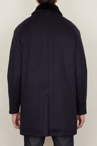 Manteau Carcoat en cachemire - Blue Navy