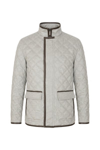 Veste matelassée Field en cachemire - Soft Grey