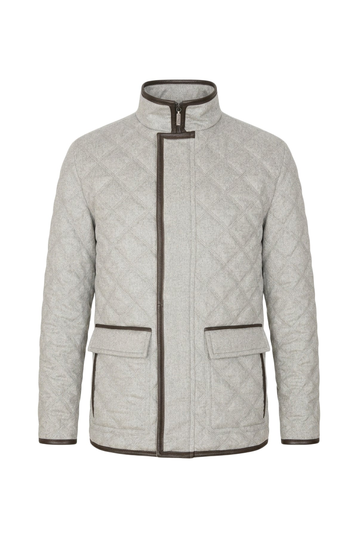 Veste matelassée Field en cachemire - Soft Grey