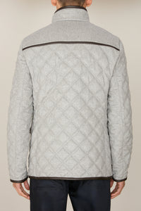 Veste matelassée Field en cachemire - Soft Grey