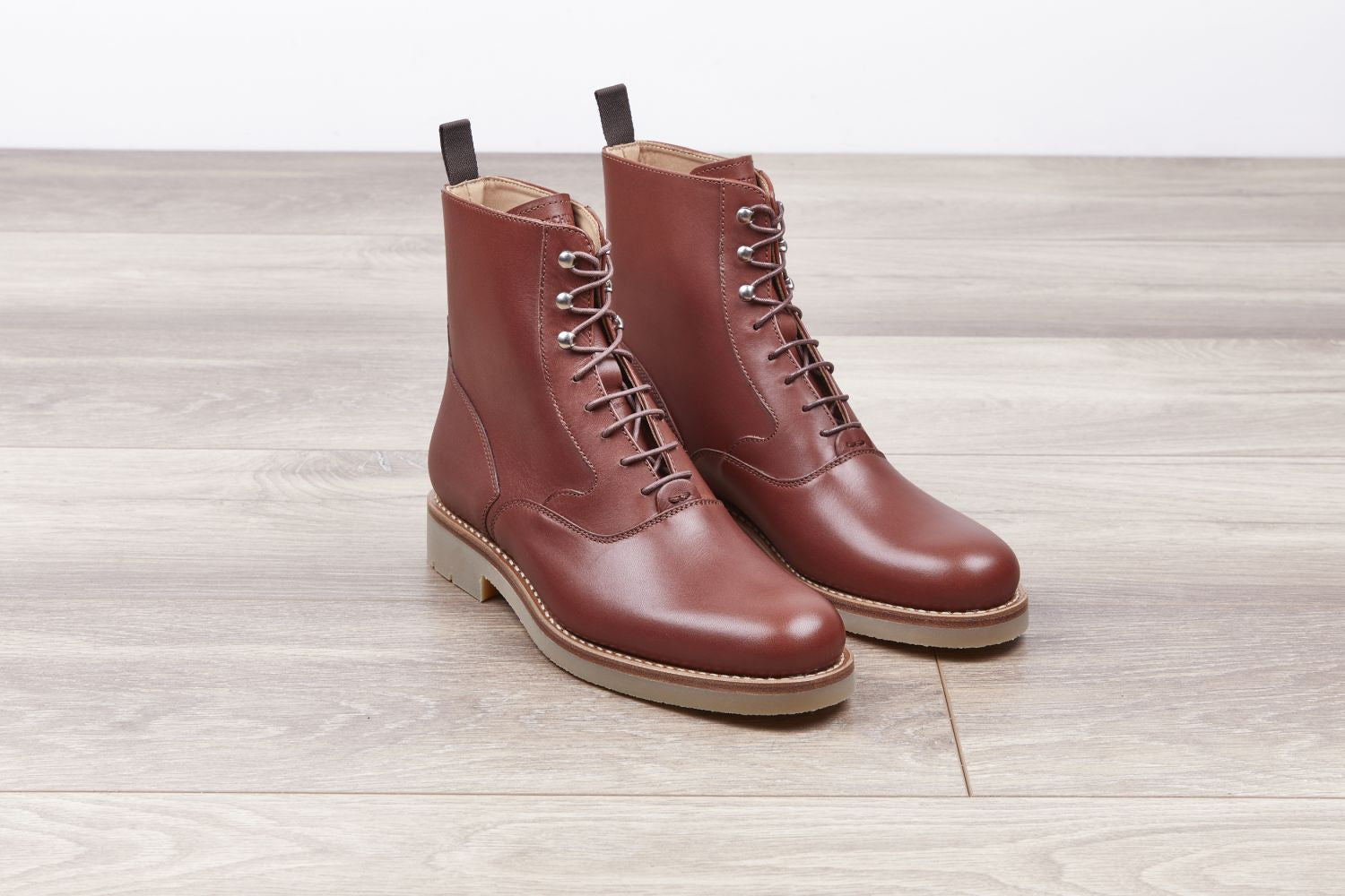 20qty NEW / Bottines ASTER PURECALF HEVEA M - Cognac