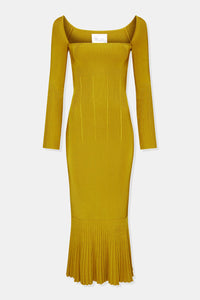 Atalanta Long Sleeved Dress - Citrus