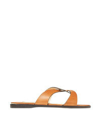 Sandales Atia plates en cuir - Cuoio