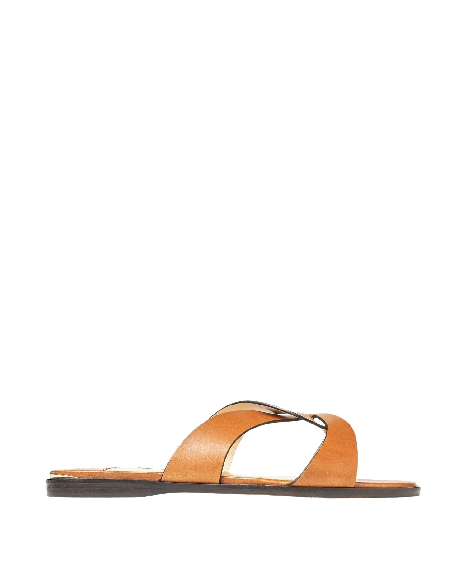 Sandales Atia plates en cuir - Cuoio
