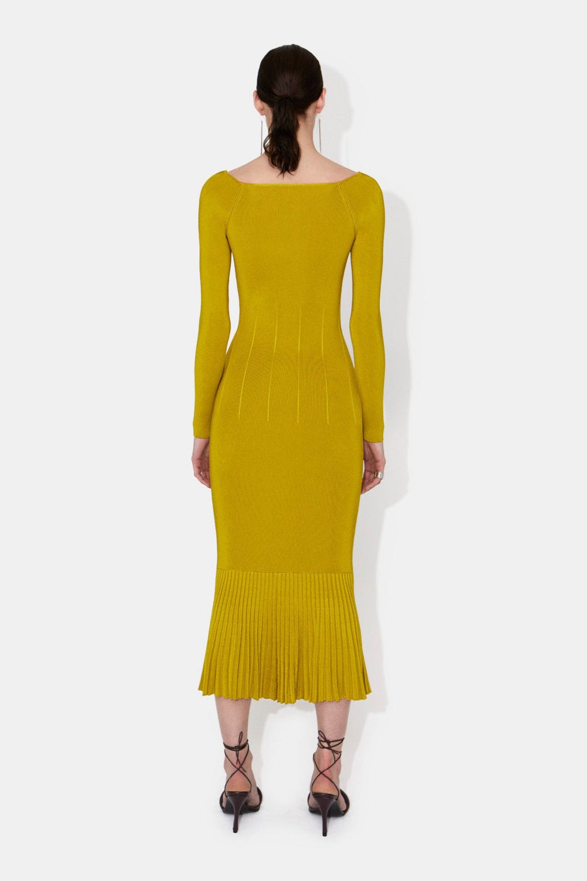 Robe midi Atalanta à manches longues - Citrus