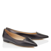 Attila flat leather ballerinas - Black