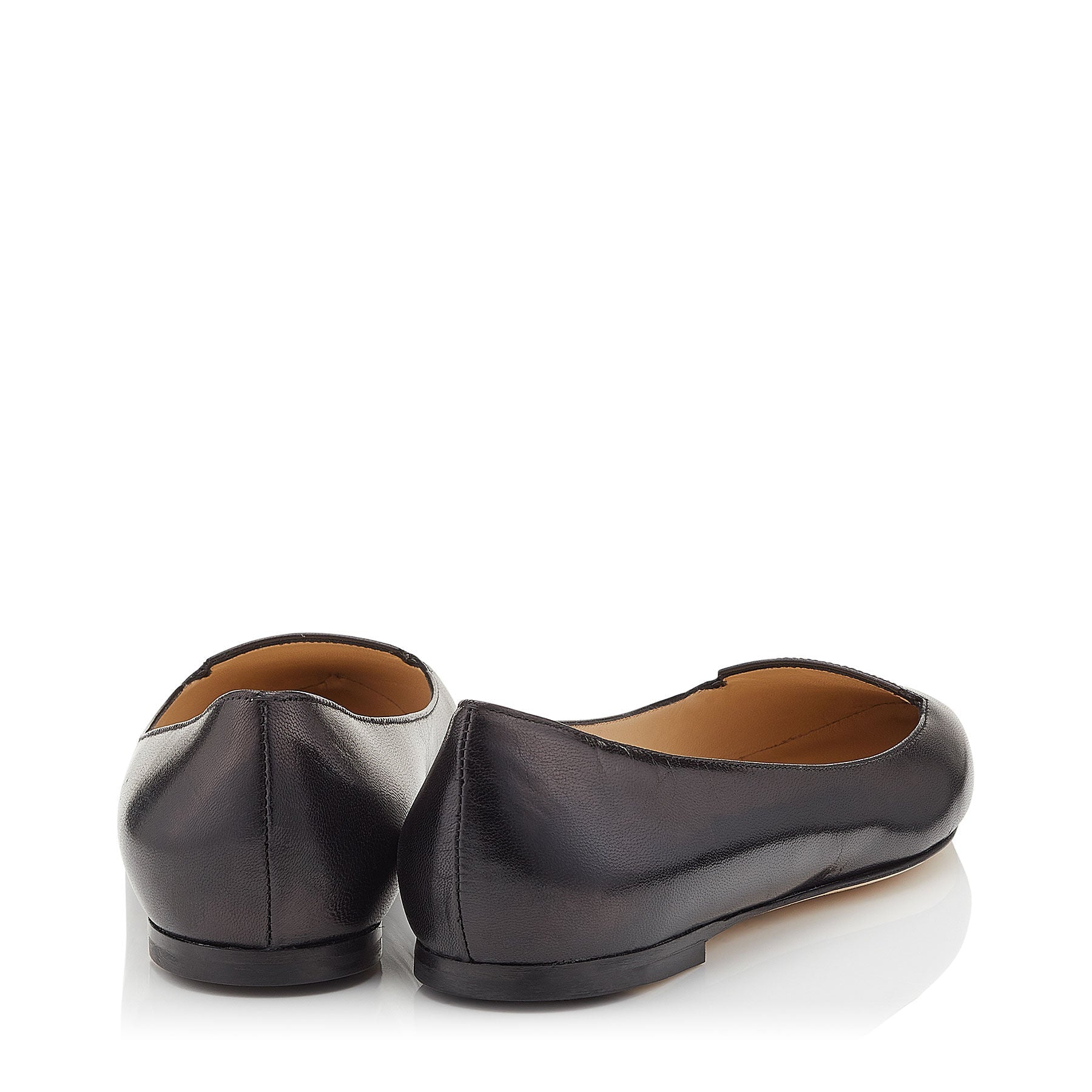 Attila flat leather ballerinas - Black