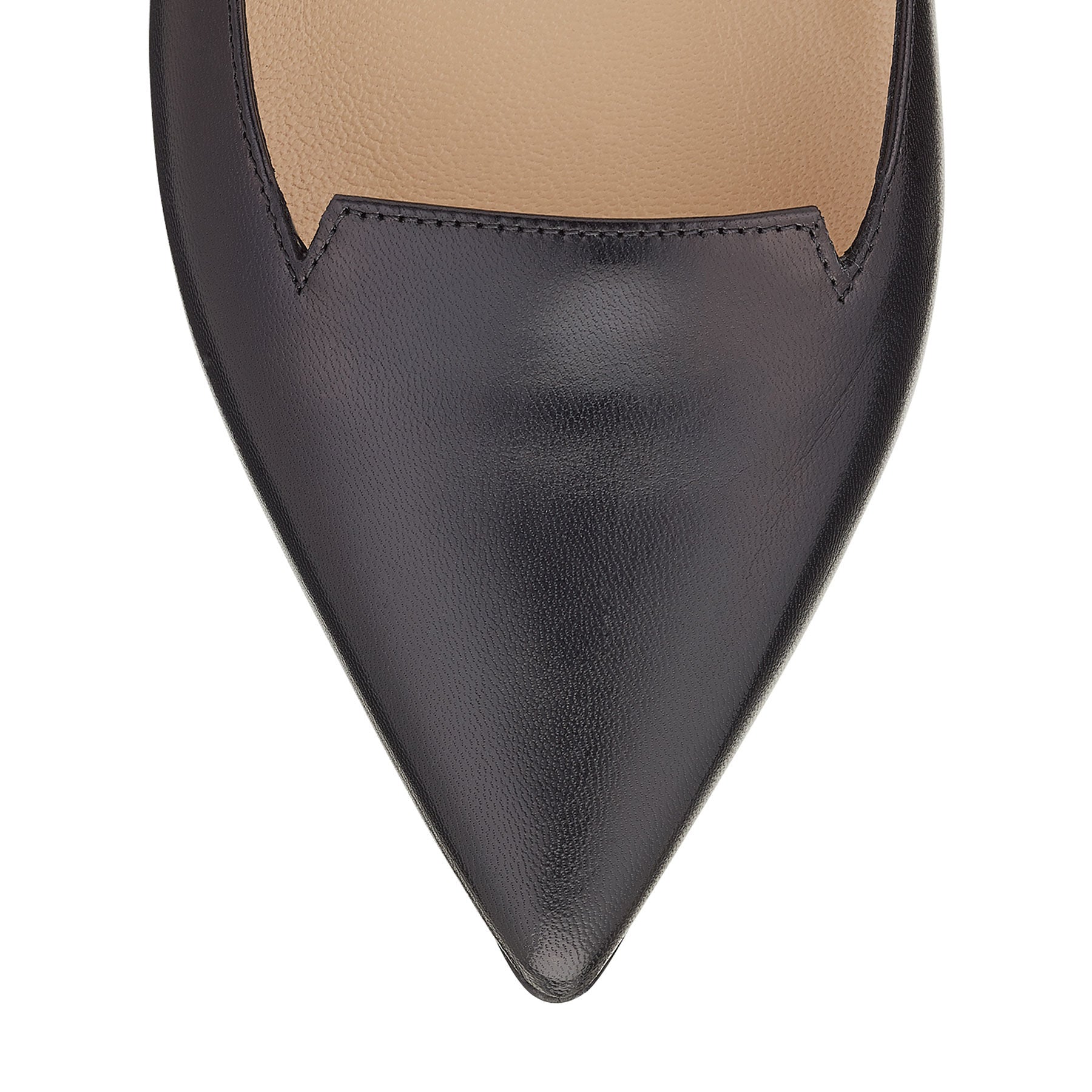 Attila flat leather ballerinas - Black