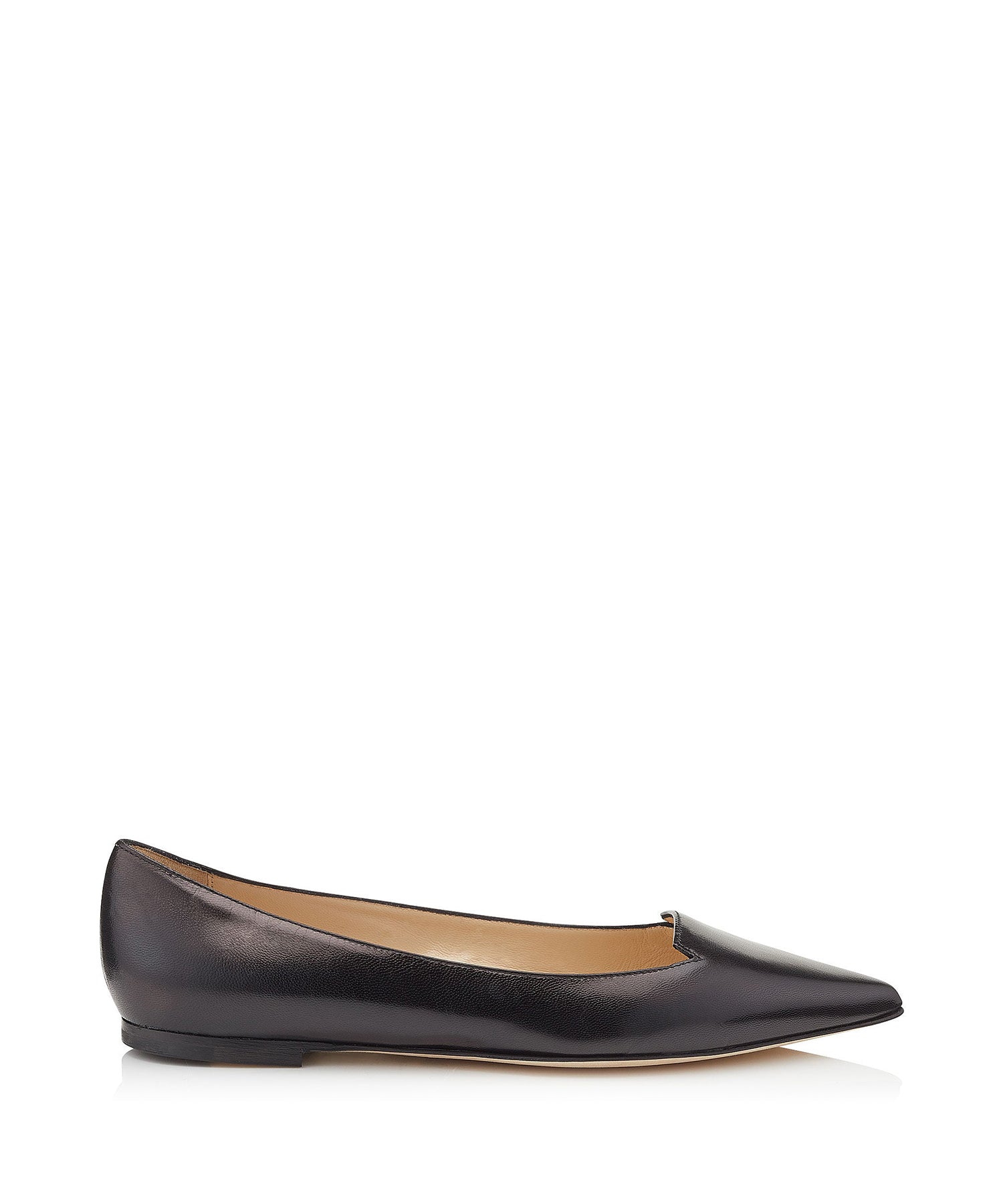 Attila flat leather ballerinas - Black