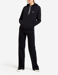 Fox hoody with crest - Black