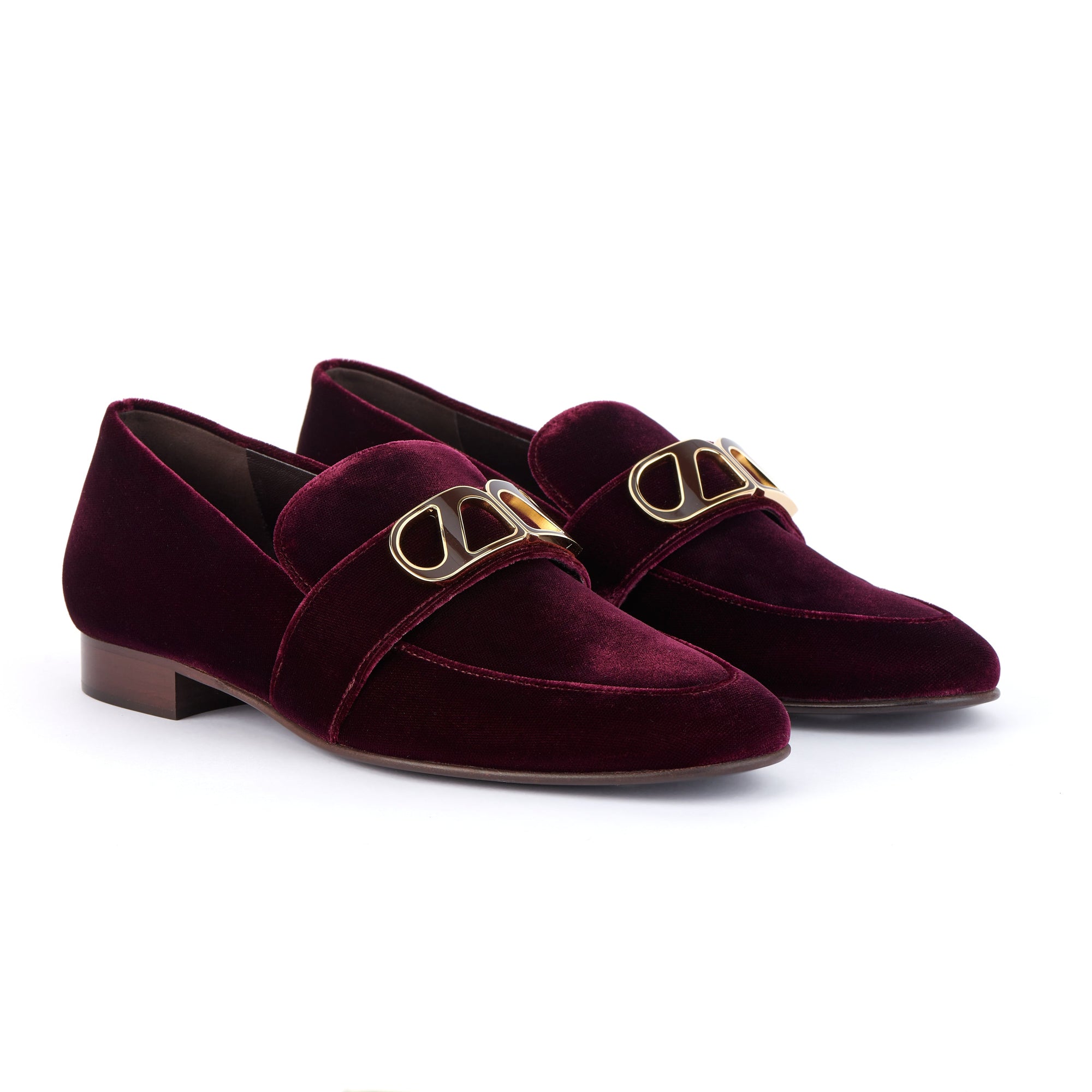3qty DÉJÀ VU 220€ / Mocassins Blair en velours - Burgundy