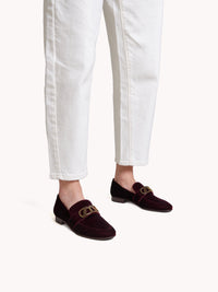 3qty DÉJÀ VU 220€ / Mocassins Blair en velours - Burgundy